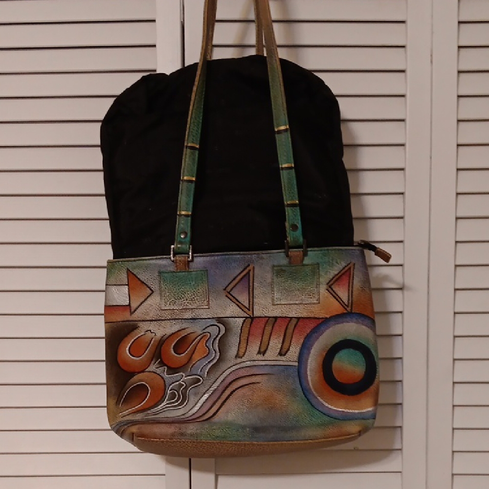 Anuschka Colorful Geometric Purse - Picture 2 of 12